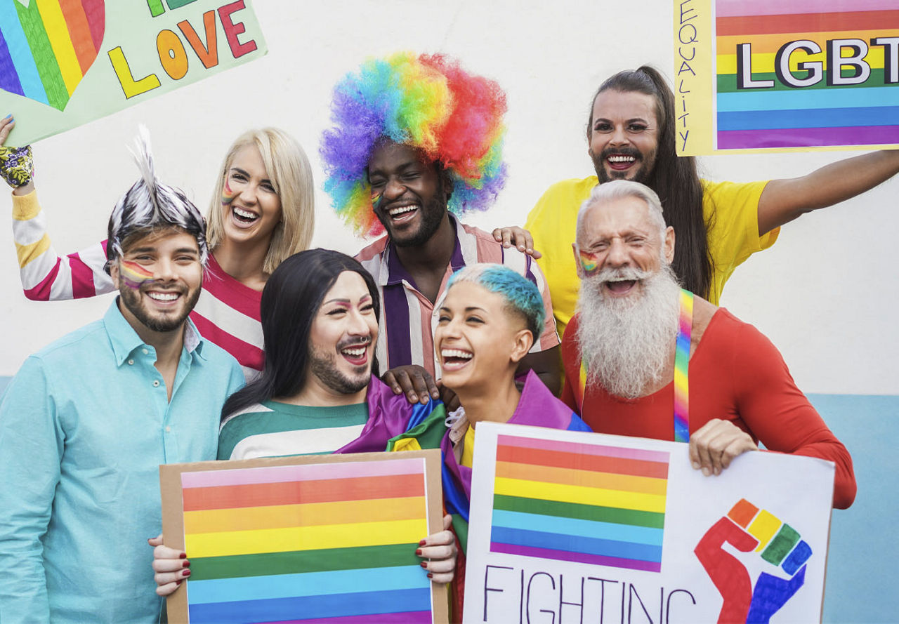 Group of gay people celebrating pride | Blog | Greystae